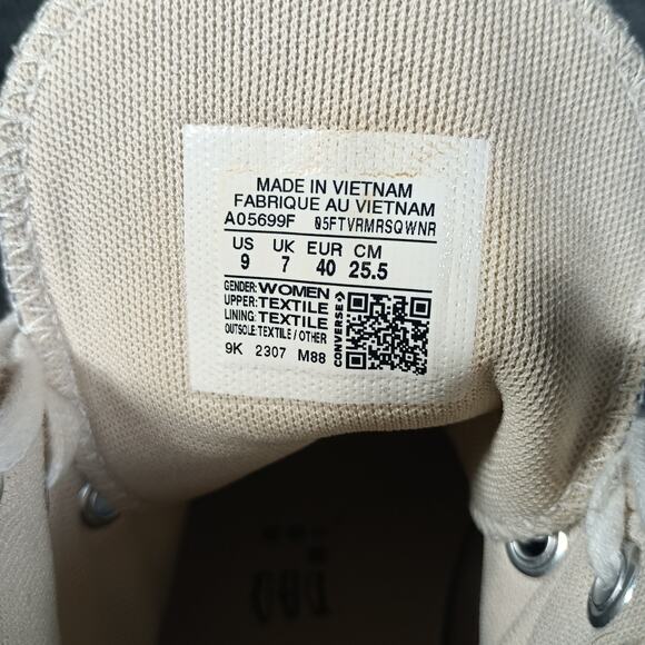 Converse Chuck Taylor All Star Lift Platform Women Size 9 Blue High Top - Picture 8 of 9